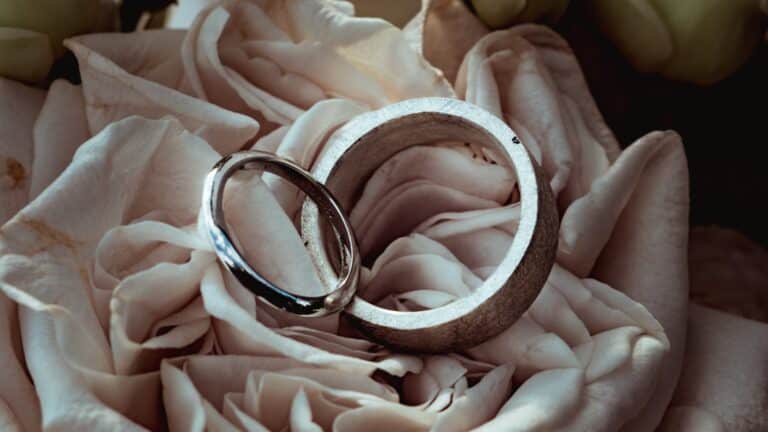 00028-florian-knusper-hochzeitsfotograf-wuerzburg-eheringe-auf-rosen-Vogelsburg Volkach