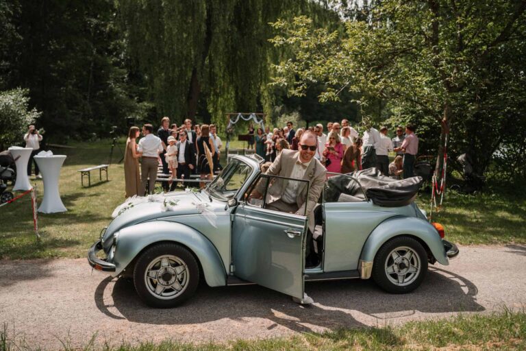 Hochzeit das Retz See Freie Trauung Hochzeitsfotograf Würzburg Florian Knusper First Look Fotoshooting